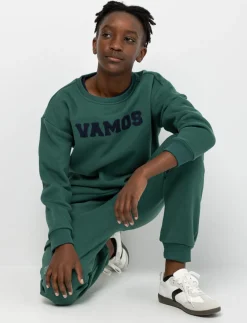 Embroidered Fleece Sweater