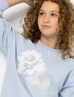 Embroidered Fleece Sweatshirt