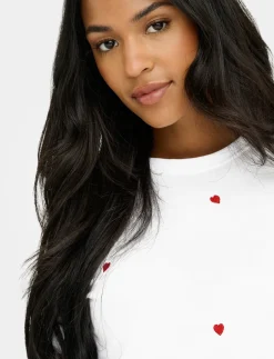 Embroidered Heart T-Shirt