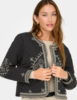 Embroidered Quilted Jacket