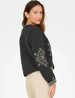 Embroidered Quilted Jacket