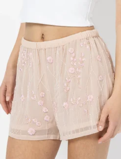 Embroidered Shorts
