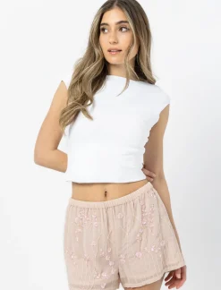 Embroidered Shorts