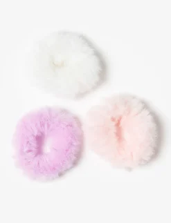 Faux Fur Hair Ties - Pack of 3