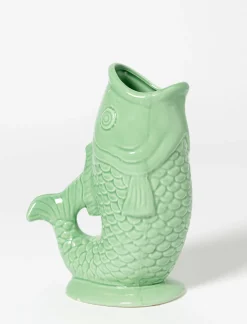 Fish-Shaped Ceramic Vase
