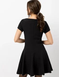 Fit and Flare Dress with Godets