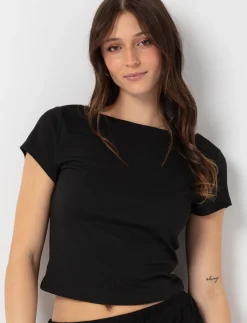 Fitted Open-Back T-Shirt