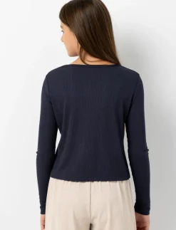 Fitted Ribbed T-shirt