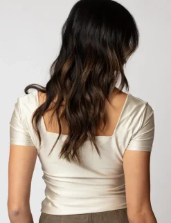 Fitted Square-neck T-shirt