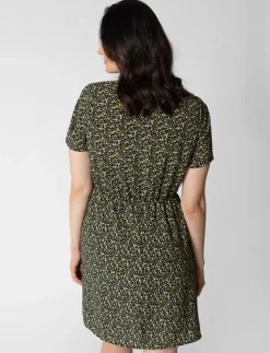 Fitted Waist Floral Dress