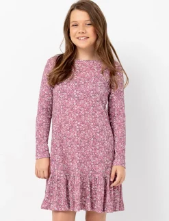Flared Floral Dress