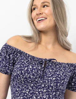 Flared Floral Dress