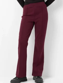 Flared Pants with Elastic Waistband
