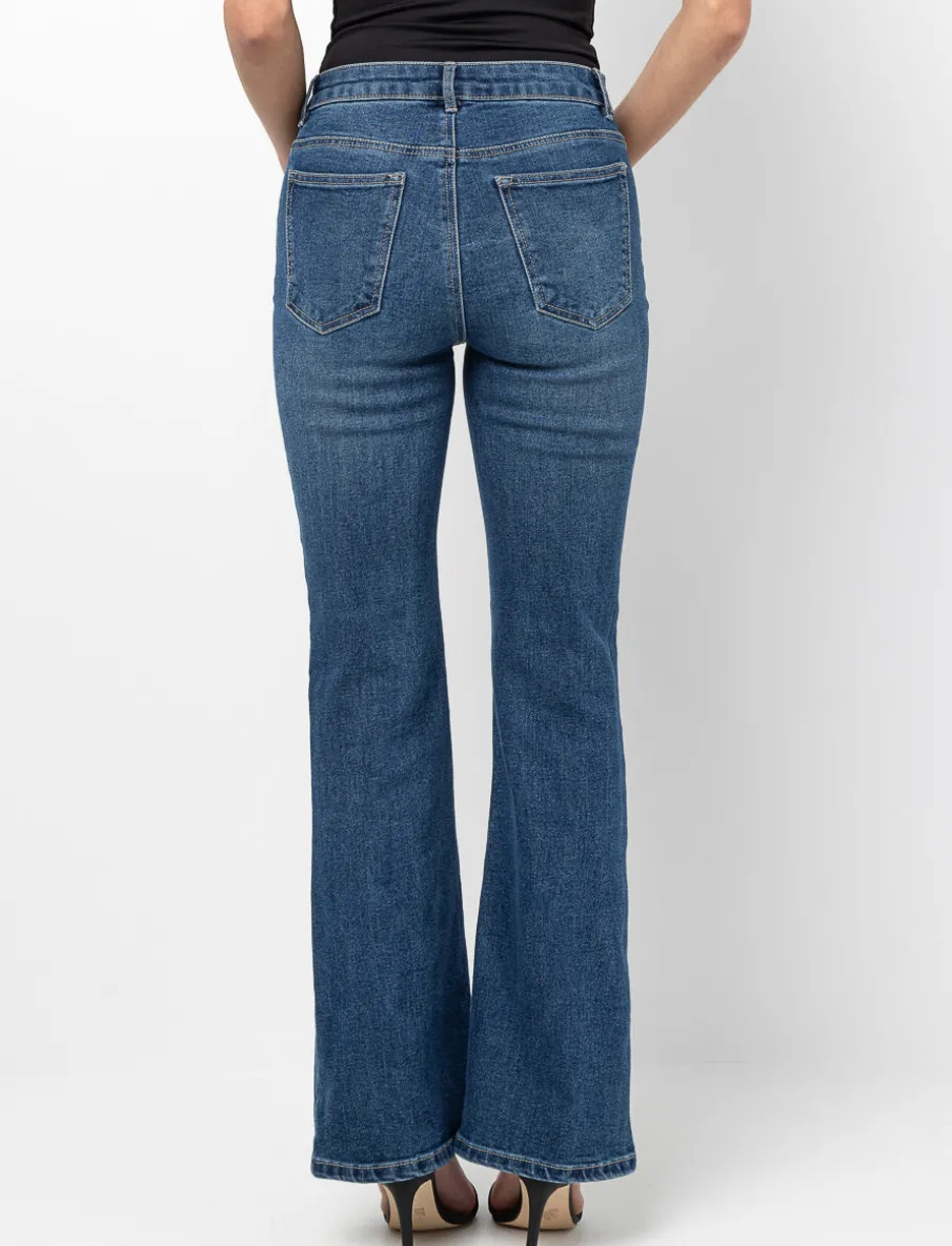 flared-leg jeans