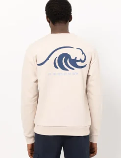 Fleece Back Print Sweatshirt