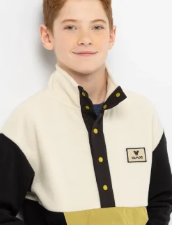 Fleece button-up sweater - boys and teens