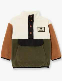 Fleece button-up sweater - baby boy
