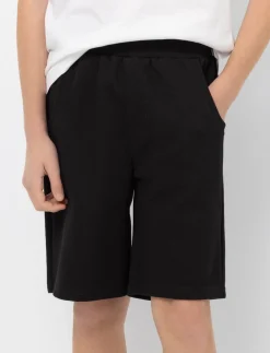 Fleece Elastic-waist Shorts