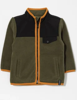 Fleece Jacket with Stand Collar - Baby Boy