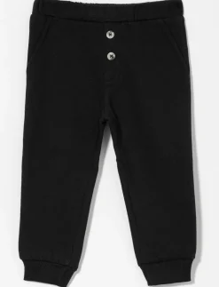 Fleece Pants with Button Detail