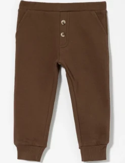 Fleece Pants with Button Detail