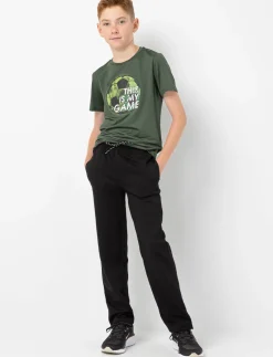 Fleece Pants with Elastic Waistband