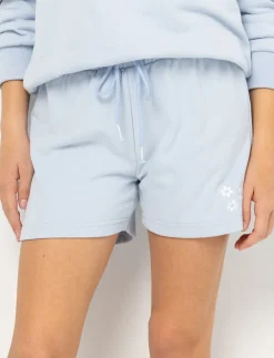Fleece Shorts with Embroidery
