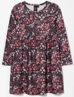Floral Cinched Waist Dress - Little Girl