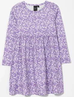 Floral Cinched Waist Dress - Little Girl