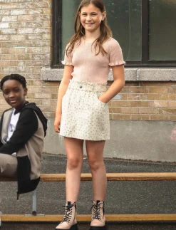 Floral Corduroy Skirt