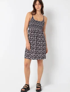 Floral Dress with Cut-outs