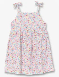 Floral Dress with Tie Straps
