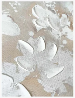 Floral Embossed Canvas Print