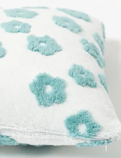 Floral Jacquard Sherpa Cushion