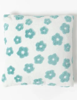 Floral Jacquard Sherpa Cushion