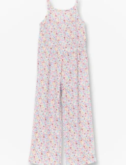 Floral Jumpsuit with Thin Straps