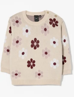 Floral Knit Sweater