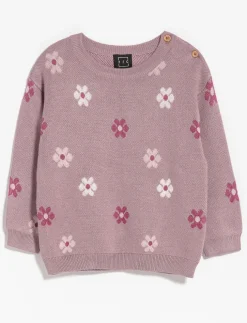 Floral Knit Sweater