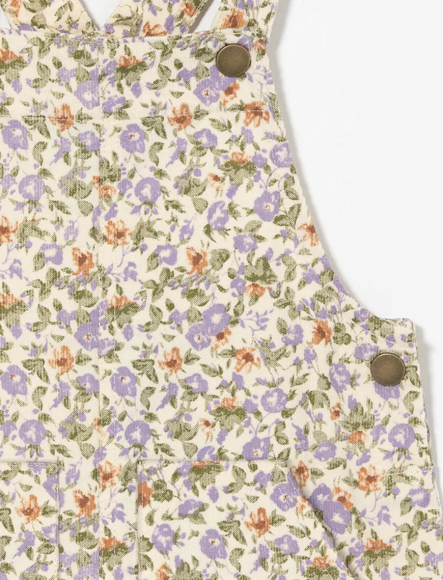 Floral Overall Dress - Baby Girl