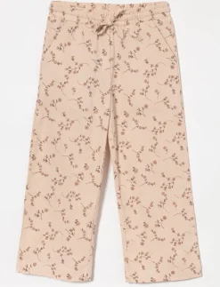 Floral Pants with Elastic Waistband