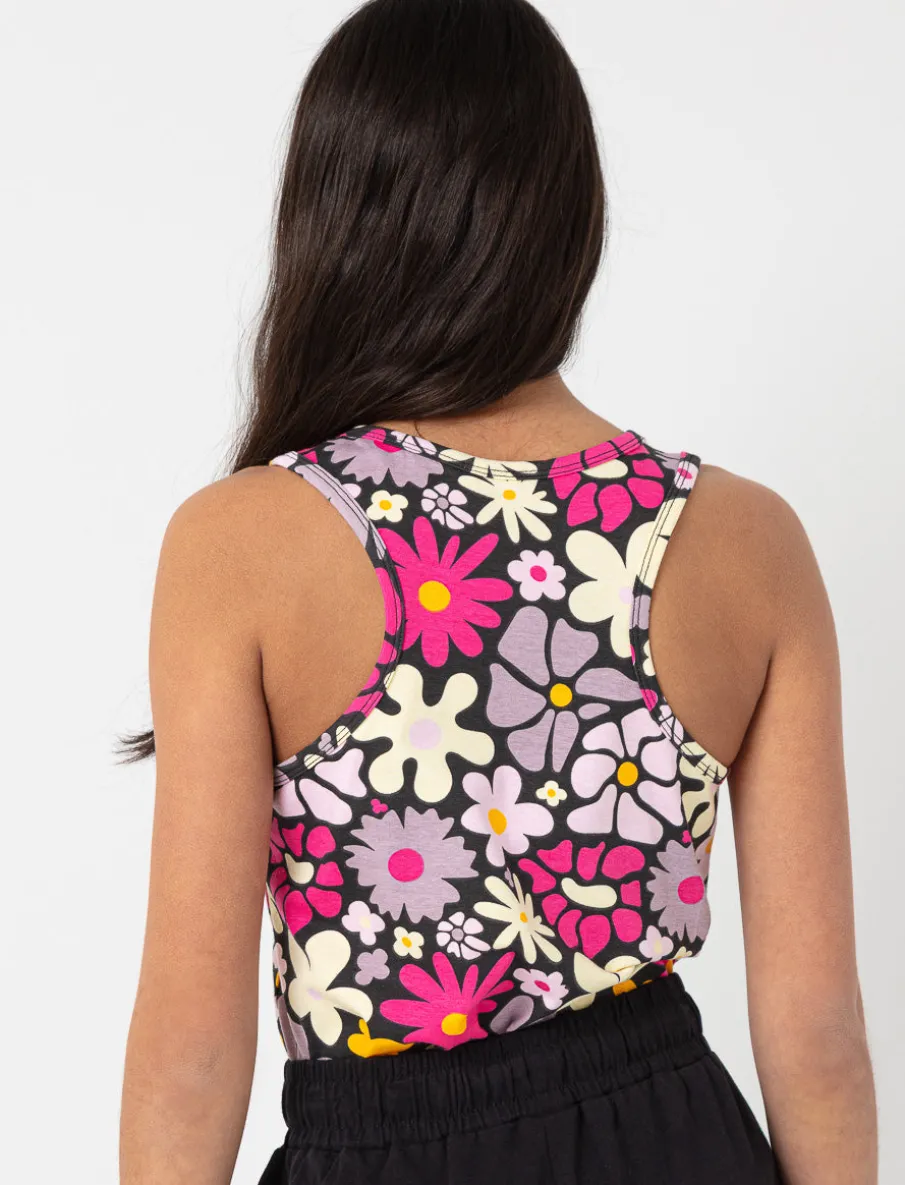 Floral Patch Pocket Tank Top