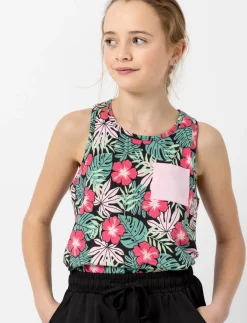 Floral Raceback Tank Top