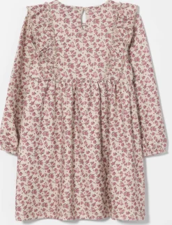 Floral Ruffle Dress with Fitted Waist