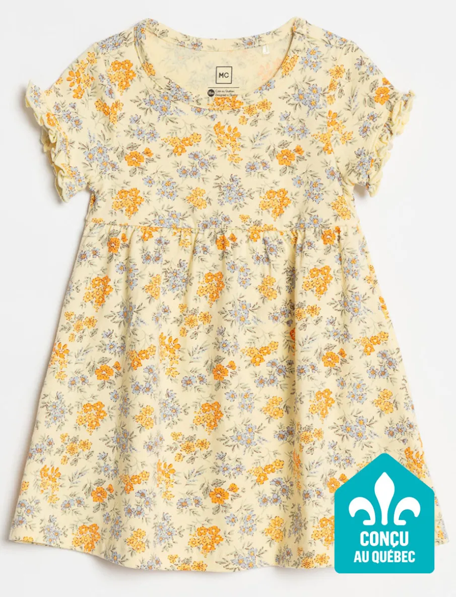 Floral Short-sleeve Dress