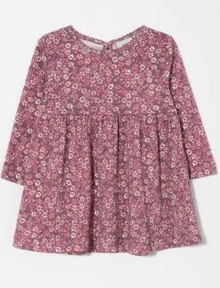 Floral Textured Dress - Baby Girl