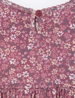 Floral Textured Dress - Baby Girl