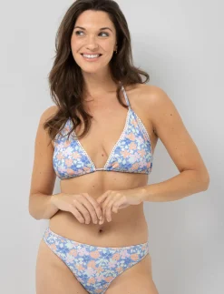 Floral Triangle Bikini Top