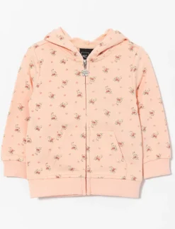Floral Zip-up Hoodie