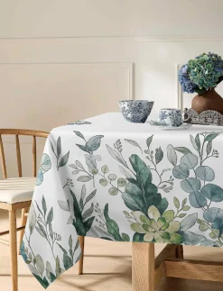 Floral-Print Tablecloth - 60 x 90 in