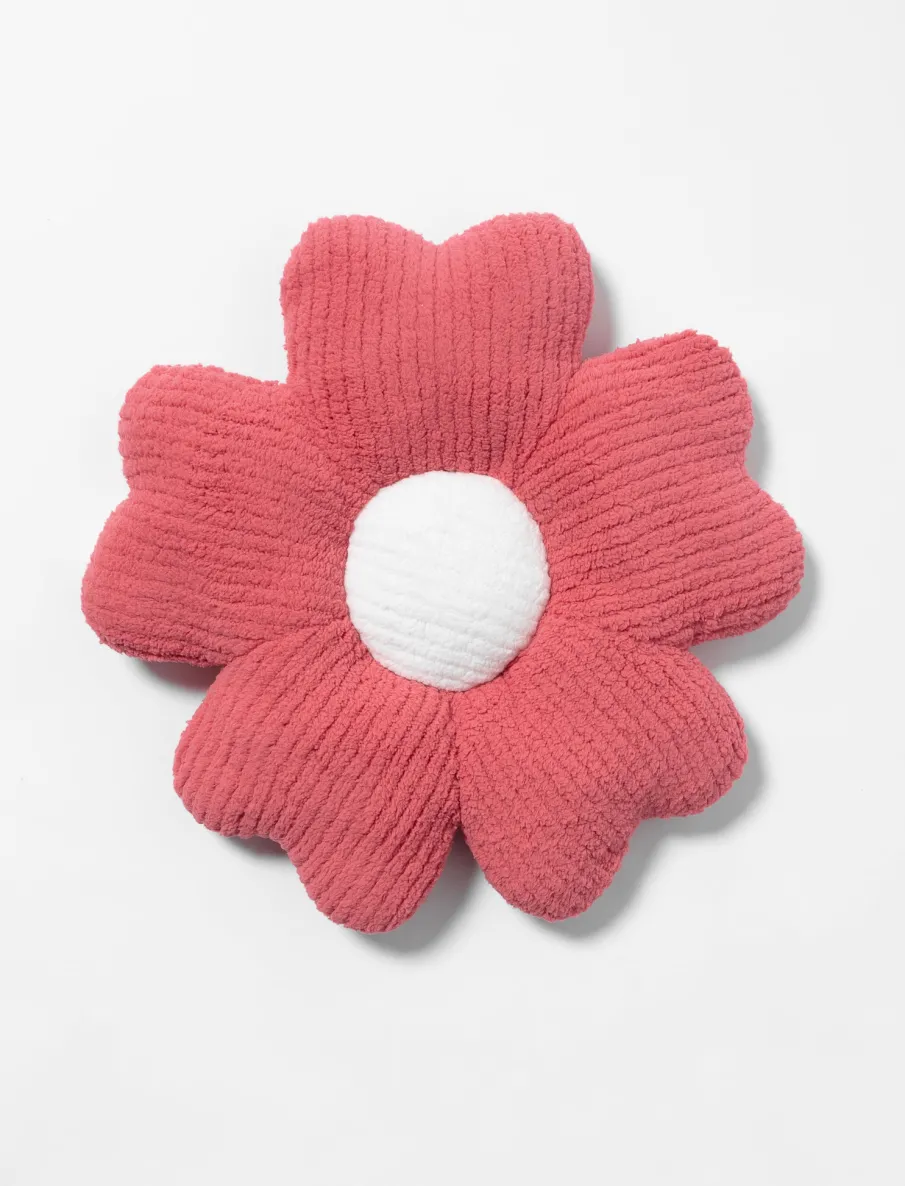 Flower-shaped Sherpa Cushion